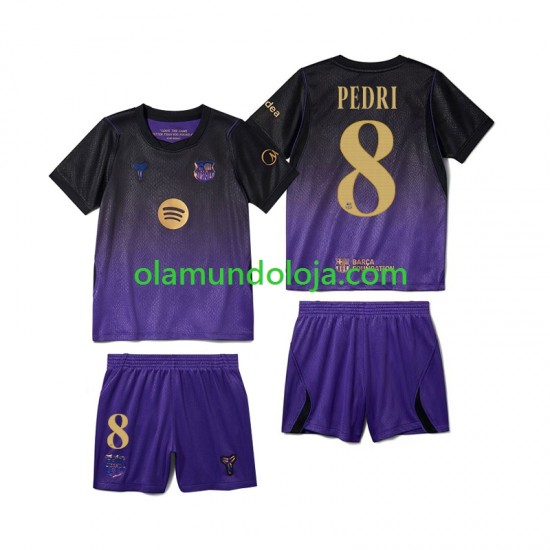 Camisola FC Barcelona Pedri 8 Criança Equipamento Segundo 2026-2027 Manga Curta